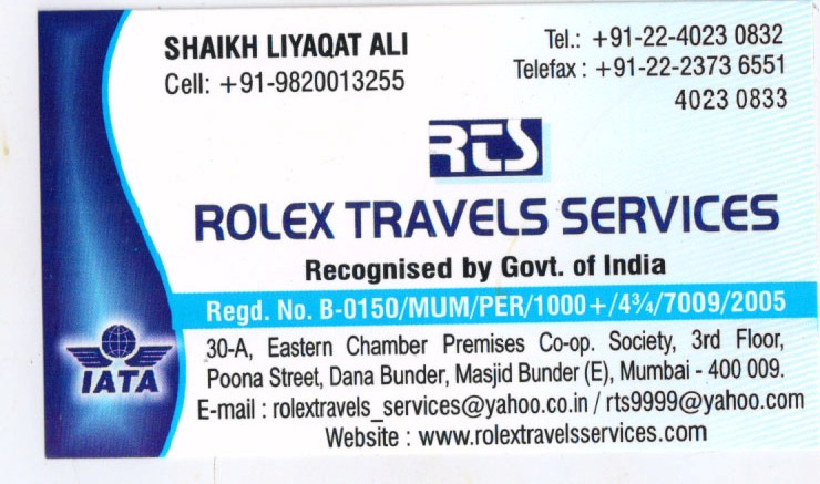 Rolex Travels Services Wakala Card